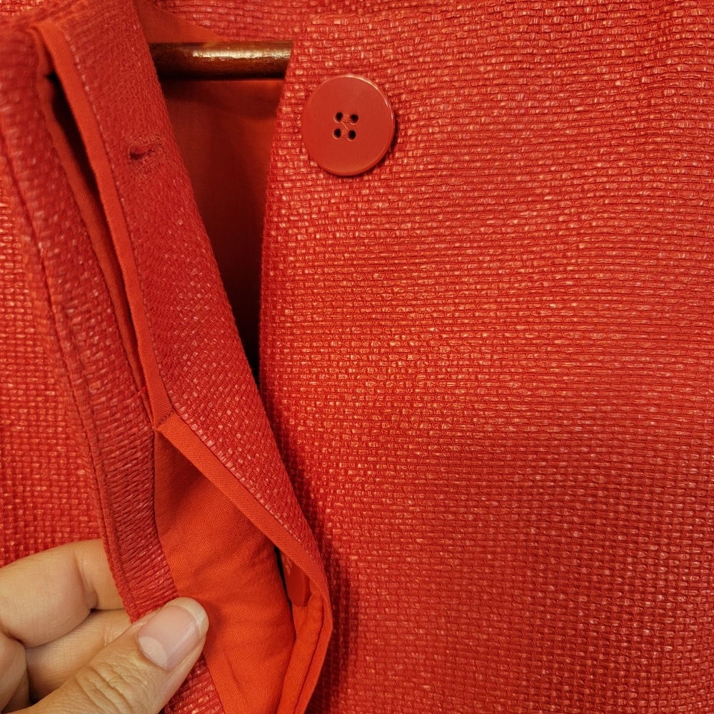 Zara Basic Elegant Red Women's Jacket Size Medium… - image 4
